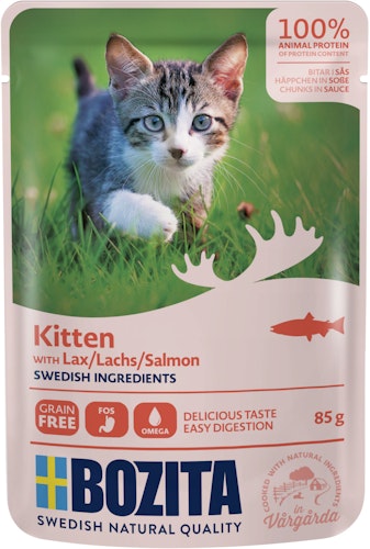 Bozita Kitten Häppchen in Soße 85g Katzennassfutter