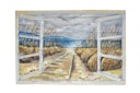 Vorschaubild 3D Metallbild Meerblick 120 x 80 cm, Holz / Stahlblech