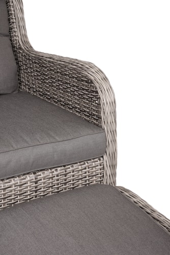 Garden Pleasure Sessel-Set VALENCIA, Polyrattan / Kissen 100 % Polyester