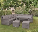 Vorschaubild Garden Pleasure Ecklounge OVIEDO, Aluminium / Polyrattan / Kissen 100 % Polyester