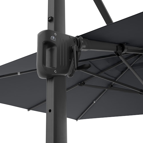 doppler Pendelschirm LIFE 300 x 400 Side, Aluminium Anthrazit / 100 % Polyester 180 g/m² 