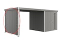 Vorschaubild Biohort Seitenwand für Seitendach zu Gerätehaus Neo Breite 300 cm 