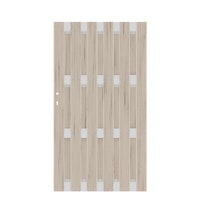 TraumGarten Jumbo WPC Alu-Design Einzeltor 980 x 1790 mm