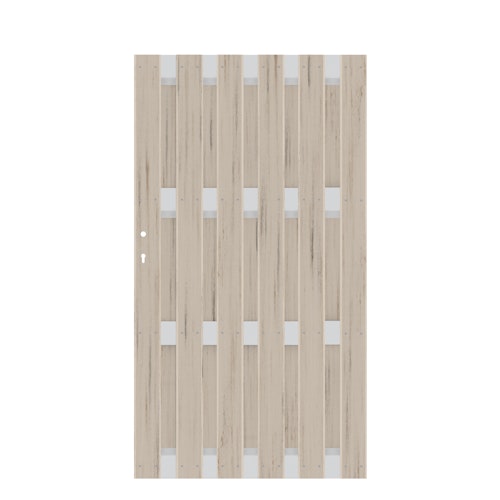 TraumGarten Jumbo WPC Alu-Design Einzeltor 980 x 1790 mm