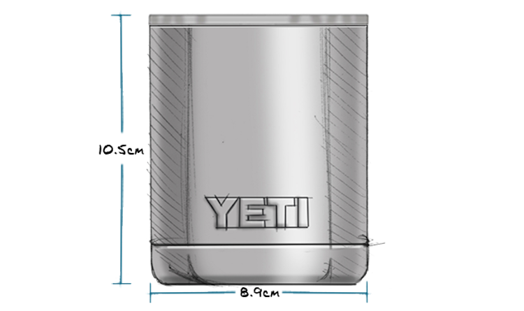 YETI Becher RAMBLER LOWBALL 10 oz. (296 ml) - mit Magsslider Deckel