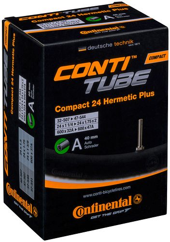 Continental Schlauch Compact Wide Hermetic Plus 24 Zoll schwarz