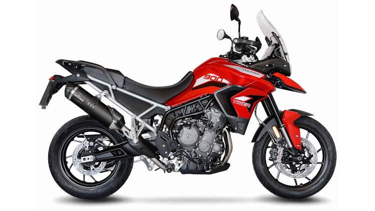 LeoVince SLIP-ON Edelstahl SBK LV ONE EVO Schwarz für TRIUMPH TIGER 900 GT/RALLY/PRO