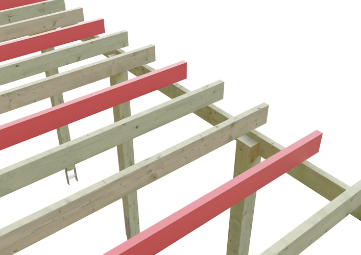 Skan Holz Schneelasterhöhung für Flachdach Carports