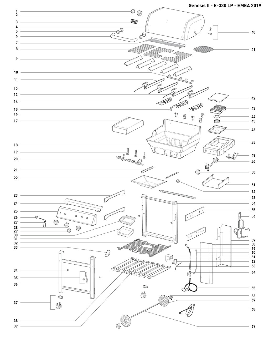 Explosionszeichnung Ersatzteile