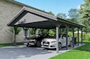Vorschaubild Skan Holz Wallgau - Satteldach Doppelcarport Breite 620 cm