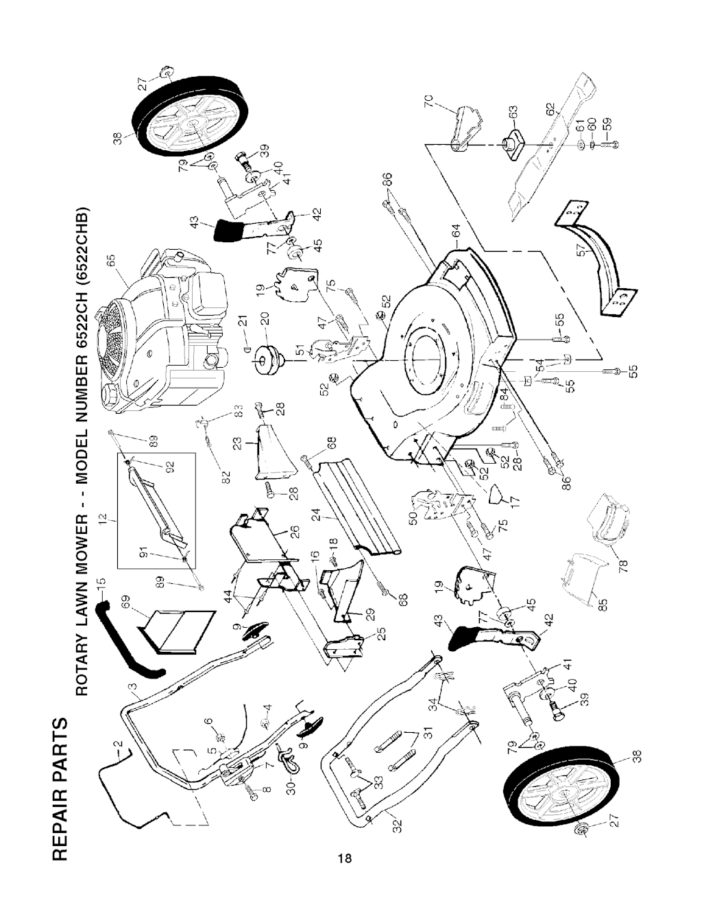 Explosionszeichnung Ersatzteile