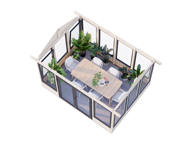 Palmako Pavillon Isabella 10,9 m² - 90 mm