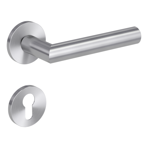 Griffwerk VAYA 128 LUCIA fast2fix Fast2Fix GK3 Rosetten rund Profilzylinder Edelstahl matt