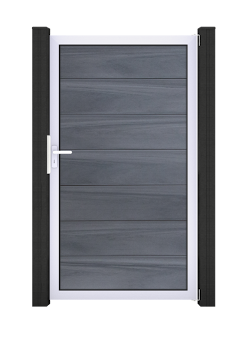 GroJa Solid Grande Tor 1-flügelig Sondermaß mit Aluminiumrahmen