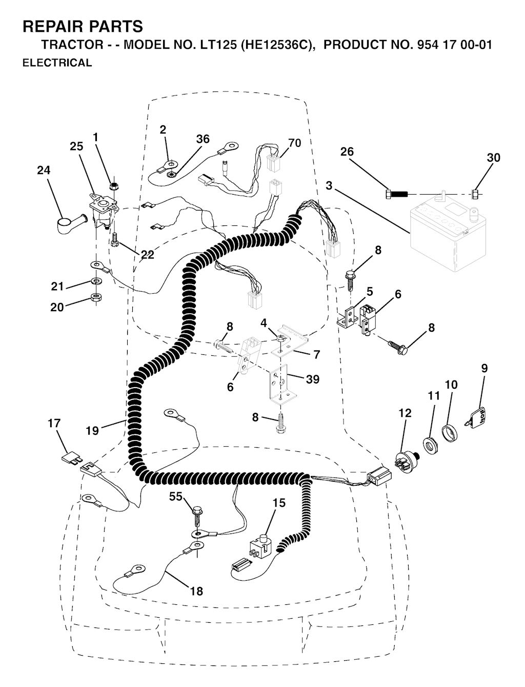 Explosionszeichnung Ersatzteile