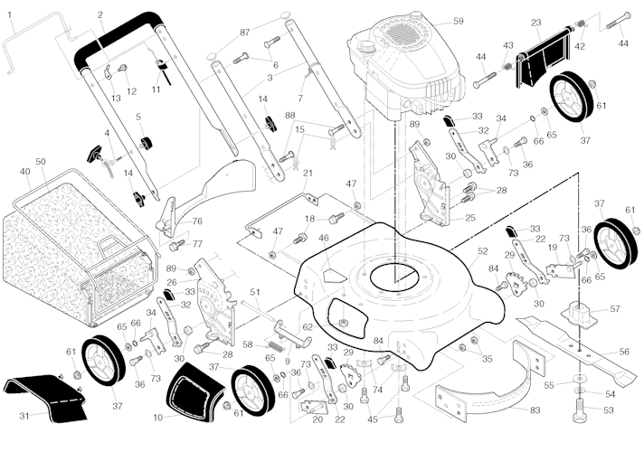Husqvarna Rasenmäher gelegentliche Nutzung LC 153-HD, 96131003402, 2015-12