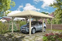 Vorschaubild Skan Holz Carport Taunus 374 x 656 cm