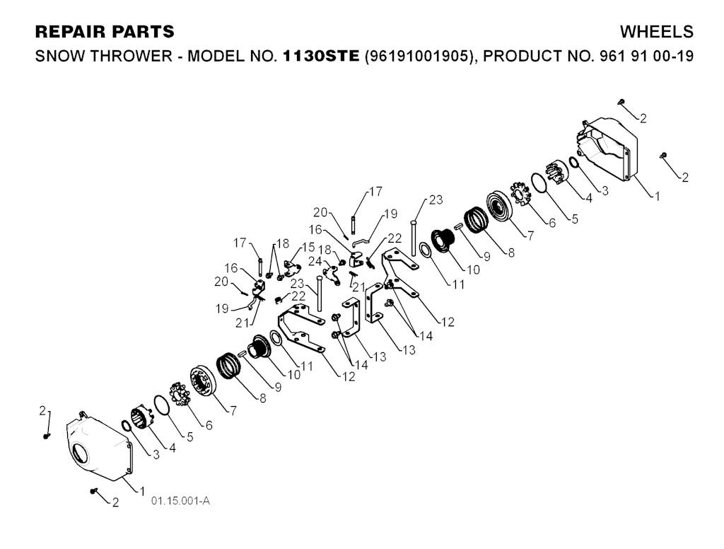 Explosionszeichnung Ersatzteile