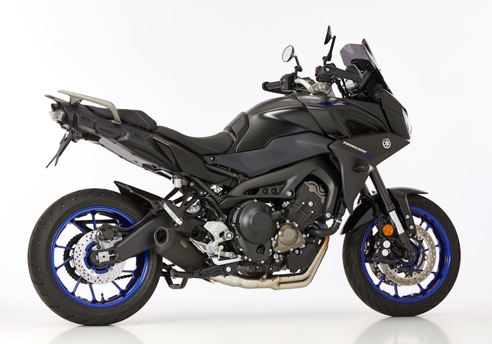 SHARK KOMPLETTANLAGE Edelstahl beschichtet schwarz-matt DSX-10 für YAMAHA Tracer 900 EURO4  