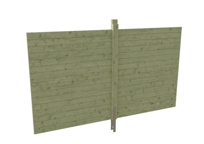 Skan Holz Carport Rückwand - Profilschalung (Friesland-Serie)