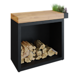 OFYR Butcher Block Storage 90 Black TeakholzZubehörbild