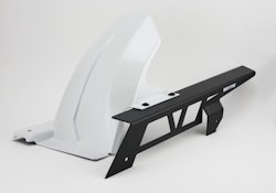 BODYSTYLE Sportsline Hinterradabdeckung mit Alu-Kettenschutz ABS Kunststoff weiß für HONDA CB750 Hornet 