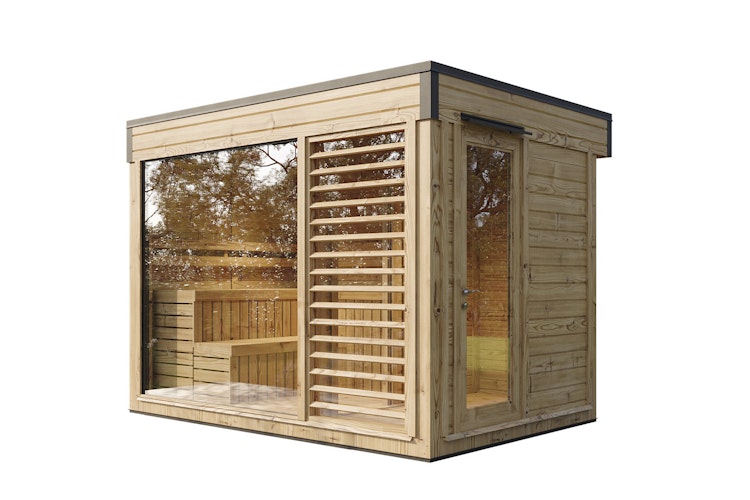 Wolff Finnhaus Saunahaus Sontje 3323 mit Vorraum