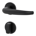 Vorschaubild Griffwerk VAYA 194 ALDA fast2fix Fast2Fix GK3 Rosetten rund WC Graphitschwarz