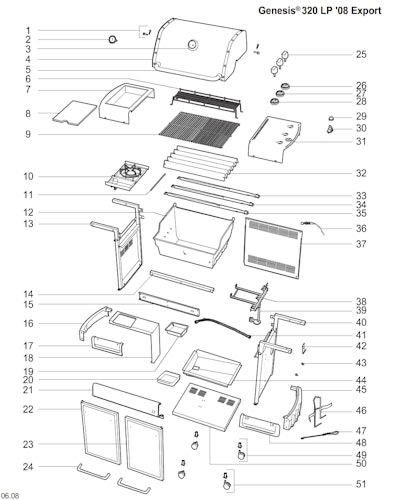 Weber Genesis E-320 LP Blk (2008) (DE/AT)
