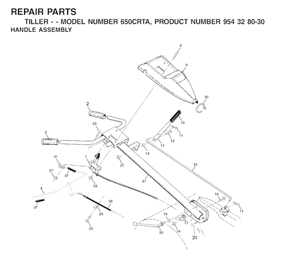 Husqvarna Motorhacken 650 CRT A, 954328030, 2000-11