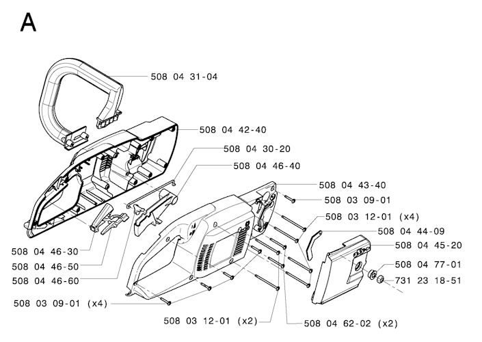 Husqvarna Motorsägen elektrisch 321 ELECTRIC, 20050100001-20053600000