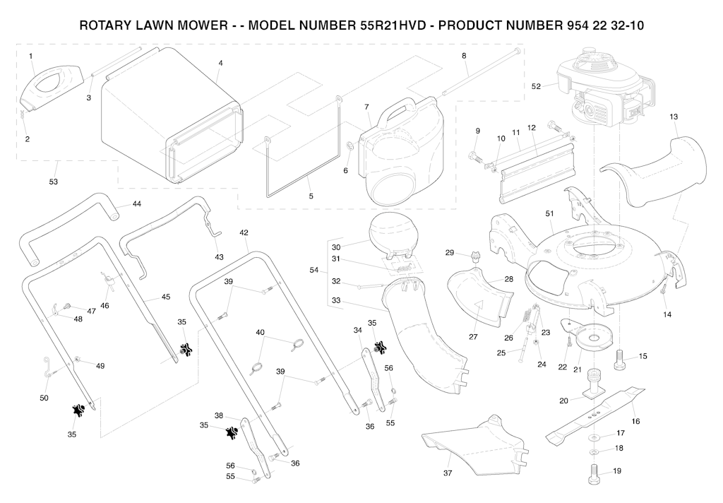 Explosionszeichnung Ersatzteile