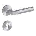 Vorschaubild Griffwerk METRICO PROFESSIONAL Schraubtechnik FS -Edelstahl matt  Rosettengarnitur -Schraubt. -PZ -Stift 9mm -TS 38-50mm