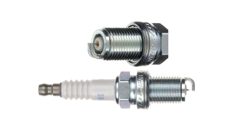 NGK Zündkerze FR9BI-11, Iridium, Zündkerze Gruppe F, Gewindedurchmesser 14 mm, Schlüsselweite 16