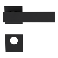 Griffwerk VAYA 200 CUBICO fast2fix Fast2Fix Rosetten eckig Rundzylinder Graphitschwarz