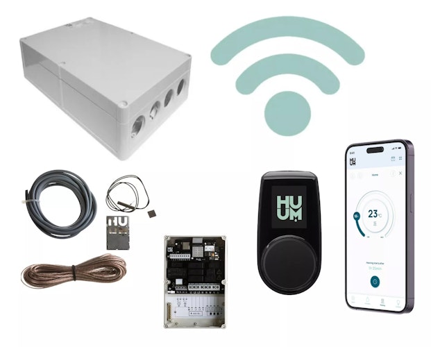 Karibu 4,5 kW Saunaofen finnisch anthrazit inkl. Huum WLAN Steuergerät mit App-Steuerung