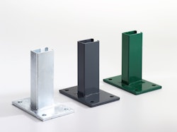 T&J Fußplatte mit Rohrstutzen 12x12cm