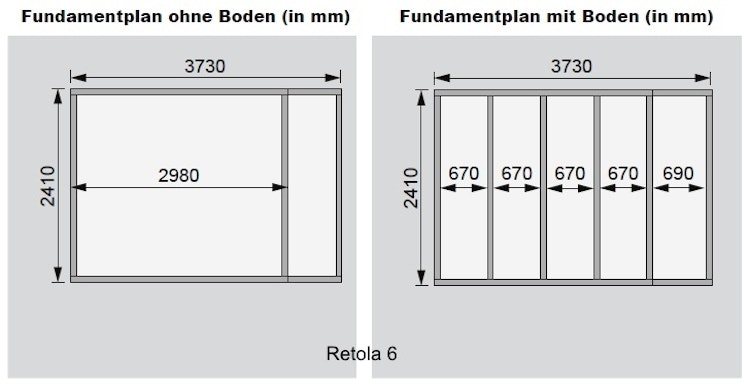 Karibu Woodfeeling Gartenhaus Retola 2/3/4/5/6 inkl. Anbauschrank - 19 mm