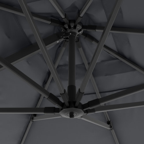 doppler Pendelschirm LIFE 300 x 400 Side, Aluminium Anthrazit / 100 % Polyester 180 g/m² 