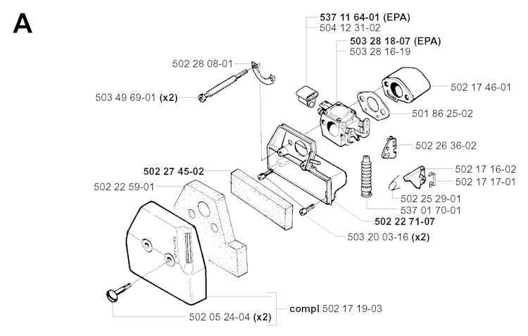 Husqvarna Motorsensen/Freischneider 250 R EPA, 20011800001-20023100000