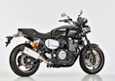 Vorschaubild SHARK SLIP-ON Aluminium poliert/Endkappe Edelstahl schwarz matt beschichtet silber DSX-5 für YAMAHA XJR1300 EURO3  
