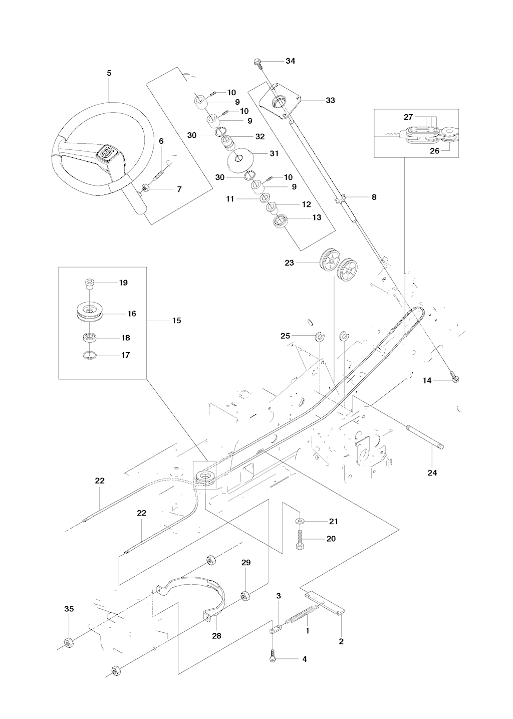Explosionszeichnung Ersatzteile
