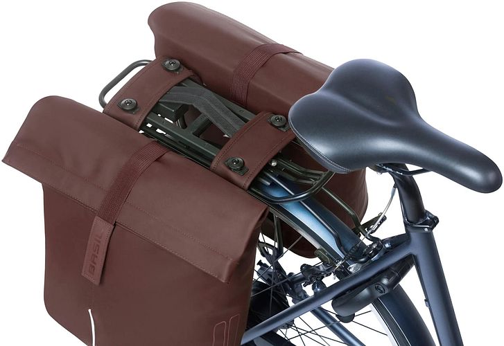 Basil City Double Pannier Bag Doppeltasche braun roasted brown MIK 2.0
