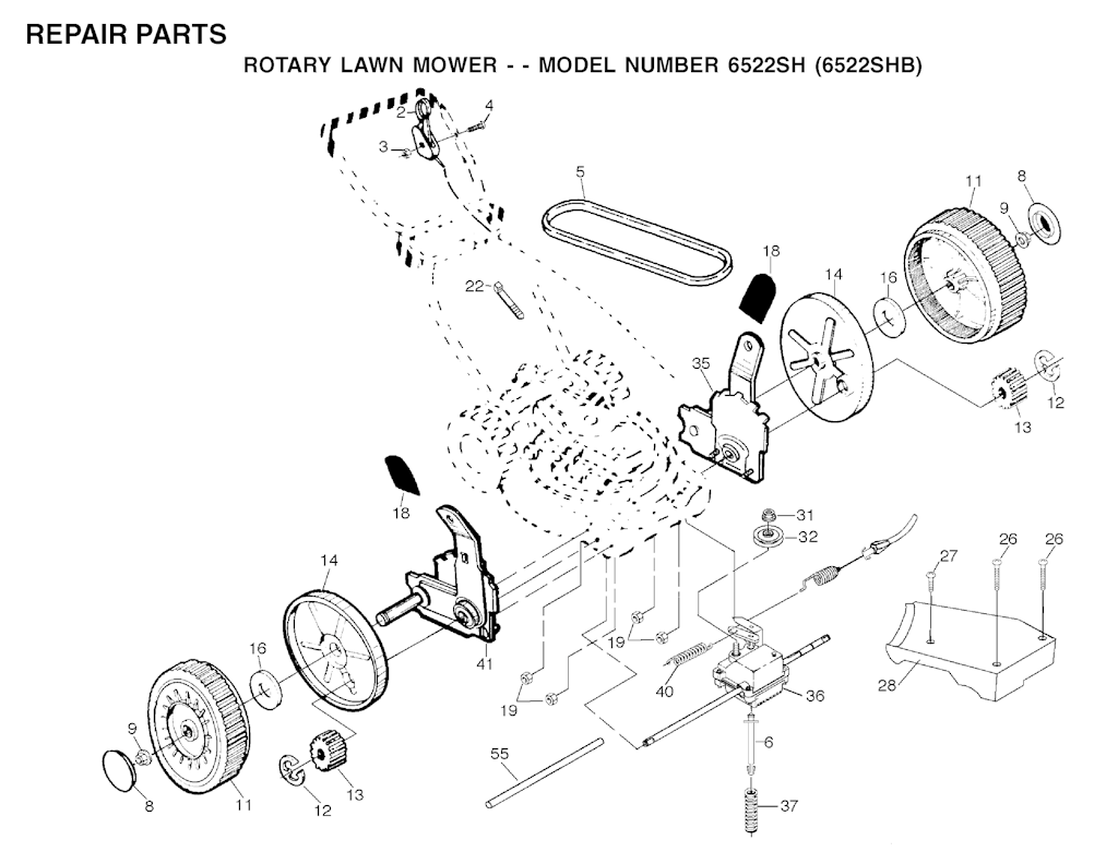 Explosionszeichnung Ersatzteile
