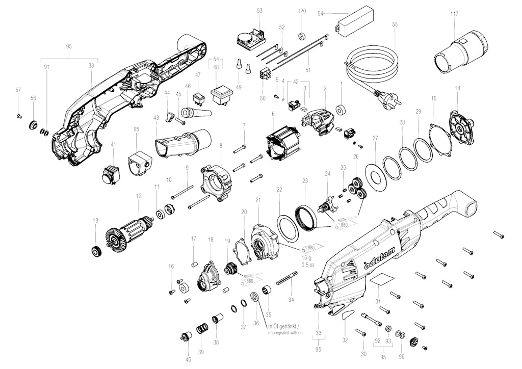 Explosionszeichnung Ersatzteile