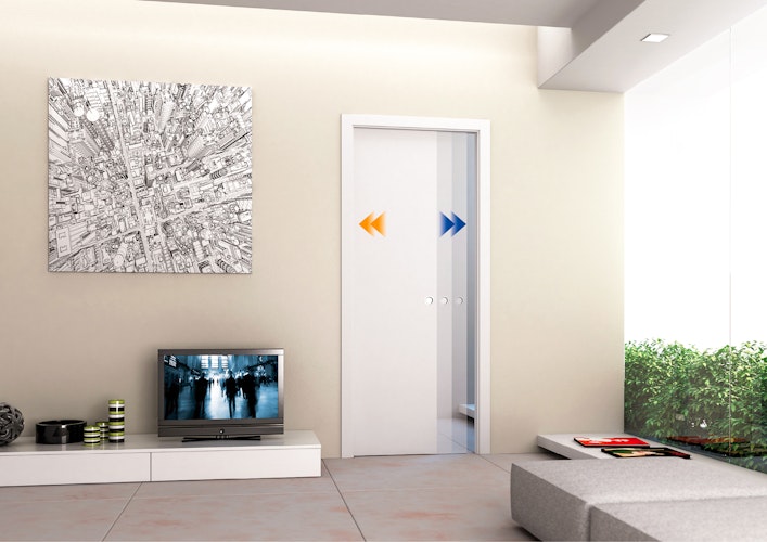 Eclisse Komfortset 1 - Push/Pull-Beschlag + Einseitiger Dämpfer