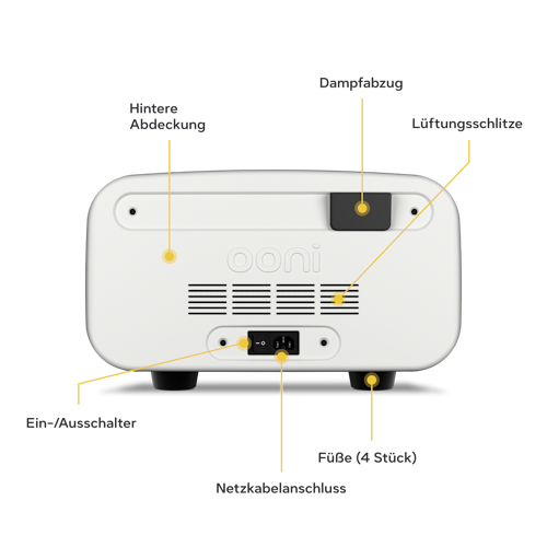 Ooni Pizzaofen VOLT 2 Polarweiß Elektro für Innenbereich