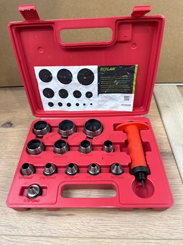 B-Ware ECOLAN® Stanzmesser-Set Ø 15 - 95 mm, 13- teilig