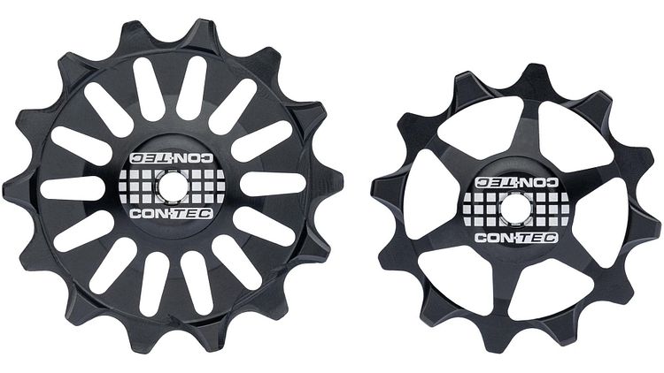 CONTEC Schaltrollen-Set Scroller 14/12 Zähne schwarz