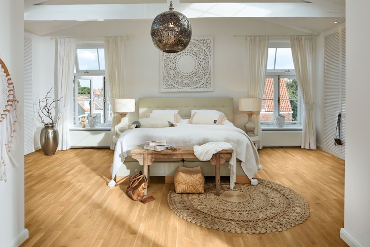 MEISTER Parkettboden MeisterParkett. longlife PC 200 2400 x 200 x 13 mm 9033 Eiche lebhaft gebürstet ultramattlackiert